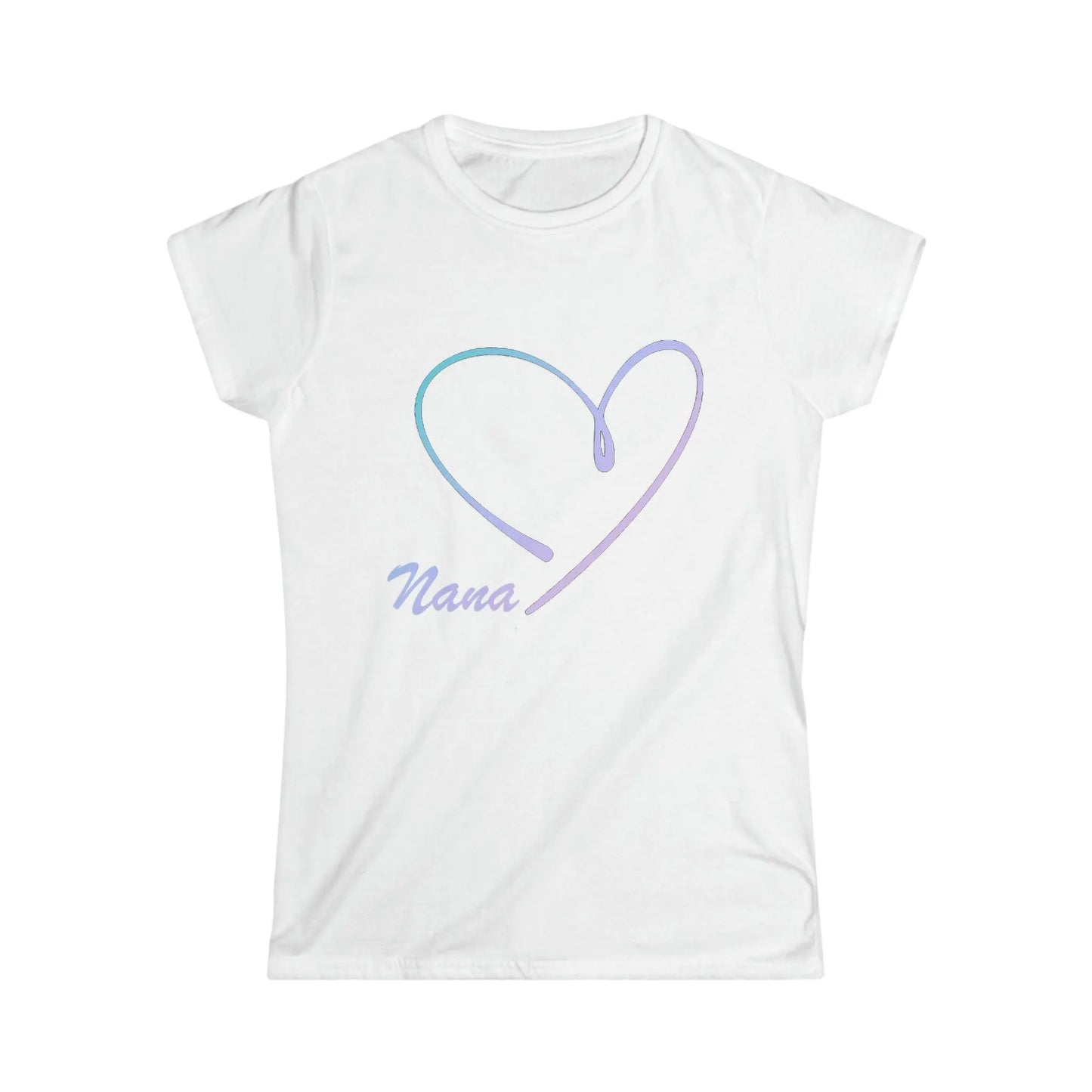 Nana Love Heart Gradiant shirt *Custom for Barbara MK* Women's Softstyle Tee