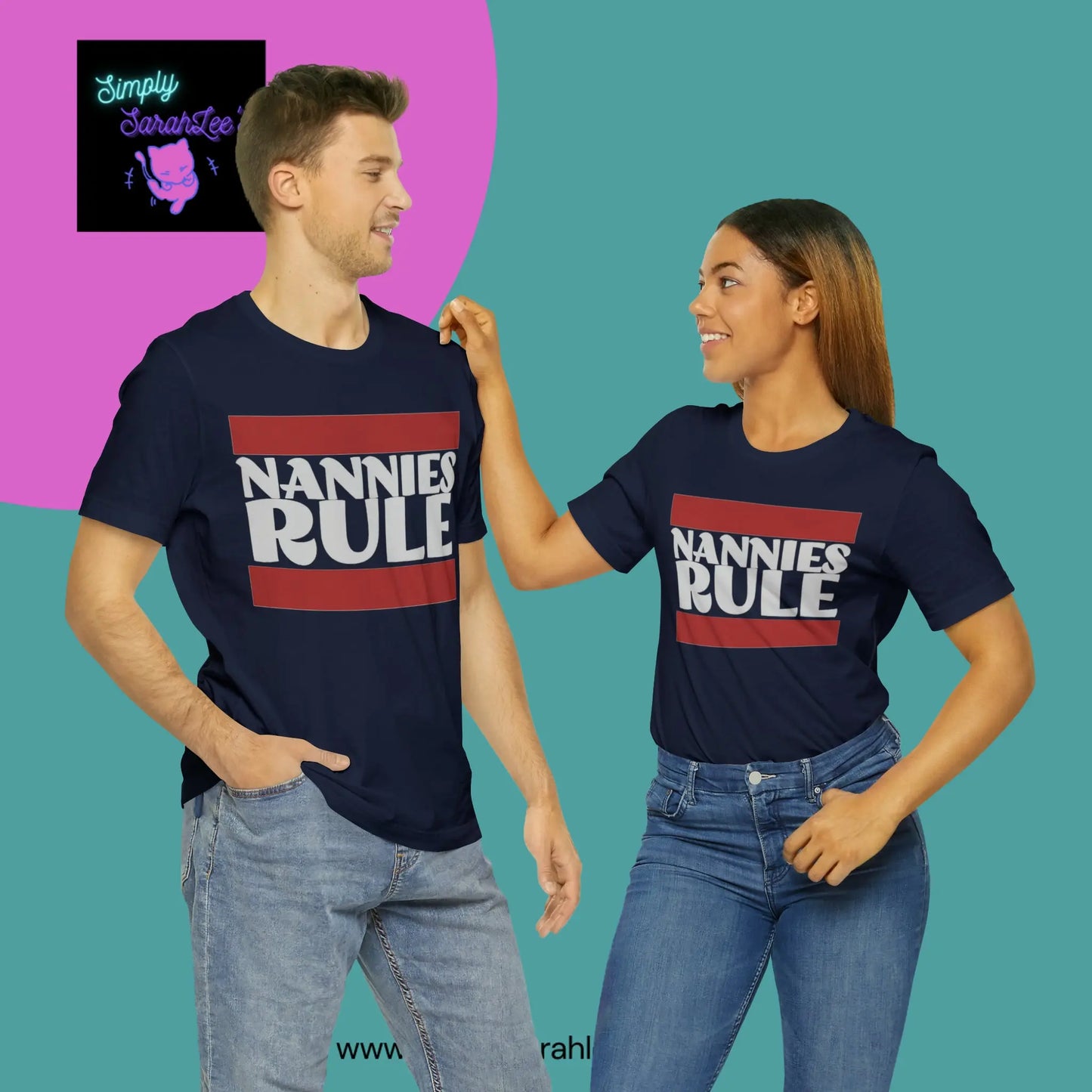 Nannies Rule Unisex Jersey Short Sleeve Tee Printify