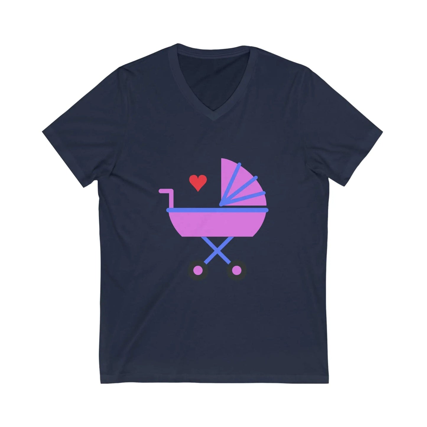 Nanny Girl Love stroller V-Neck Tee