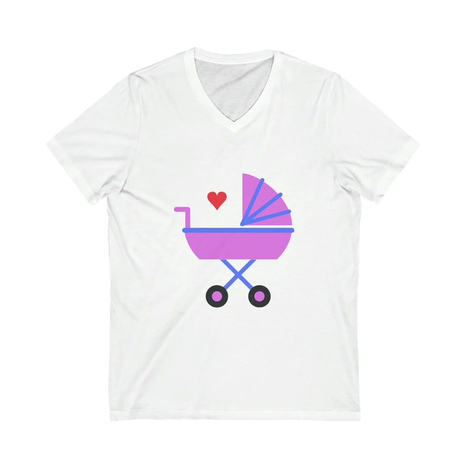 Nanny Girl Love stroller V-Neck Tee