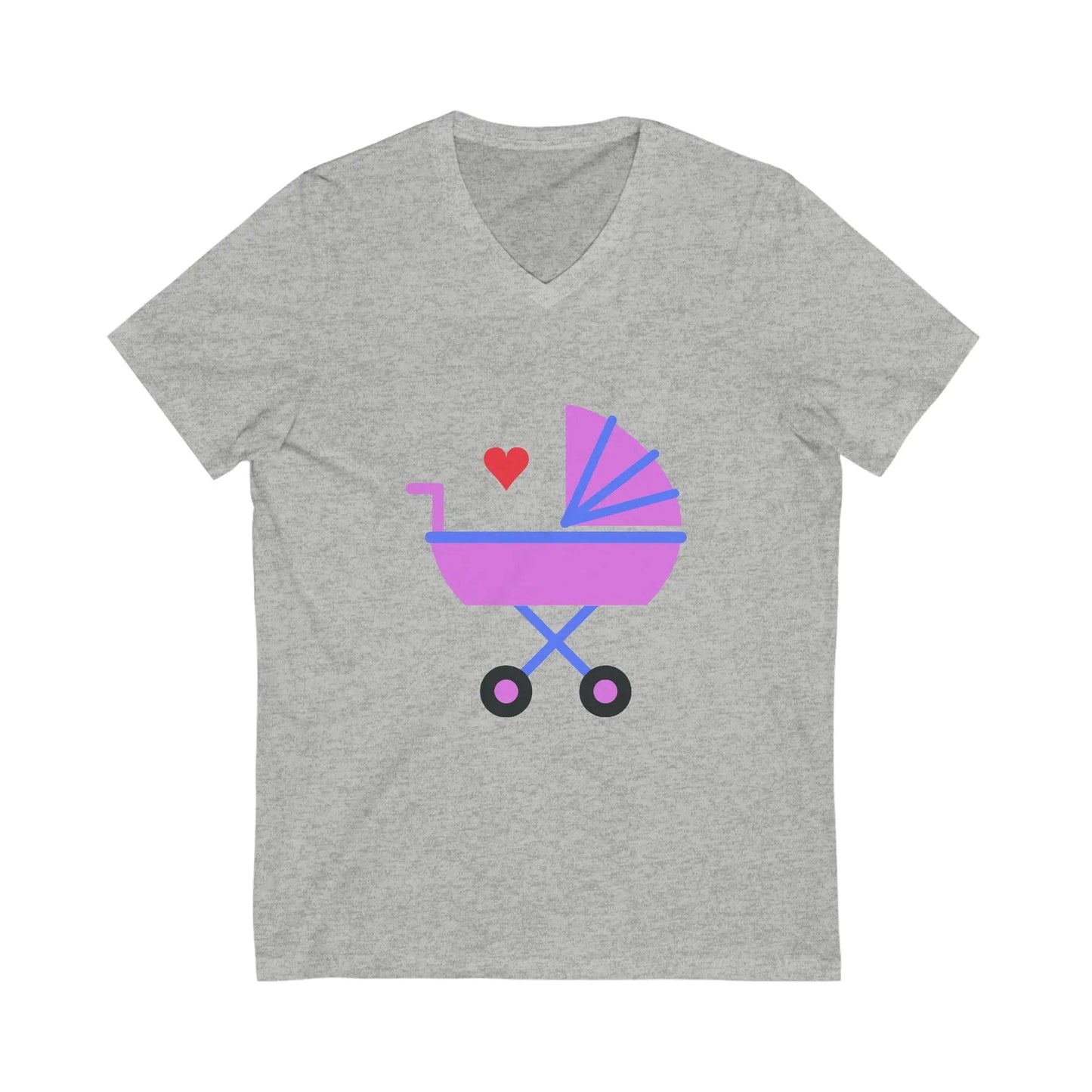 Nanny Girl Love stroller V-Neck Tee