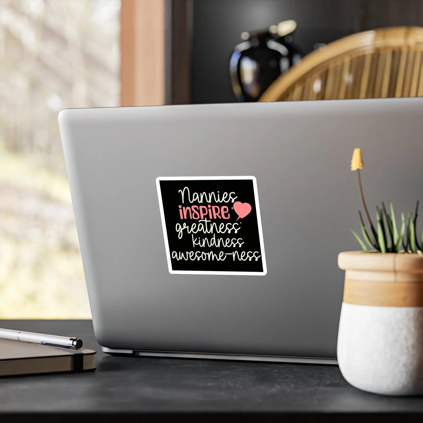 Nanny Nannies Inspire Greatness, Kindness, Awesome-ness Kiss-Cut Vinyl Decals Printify