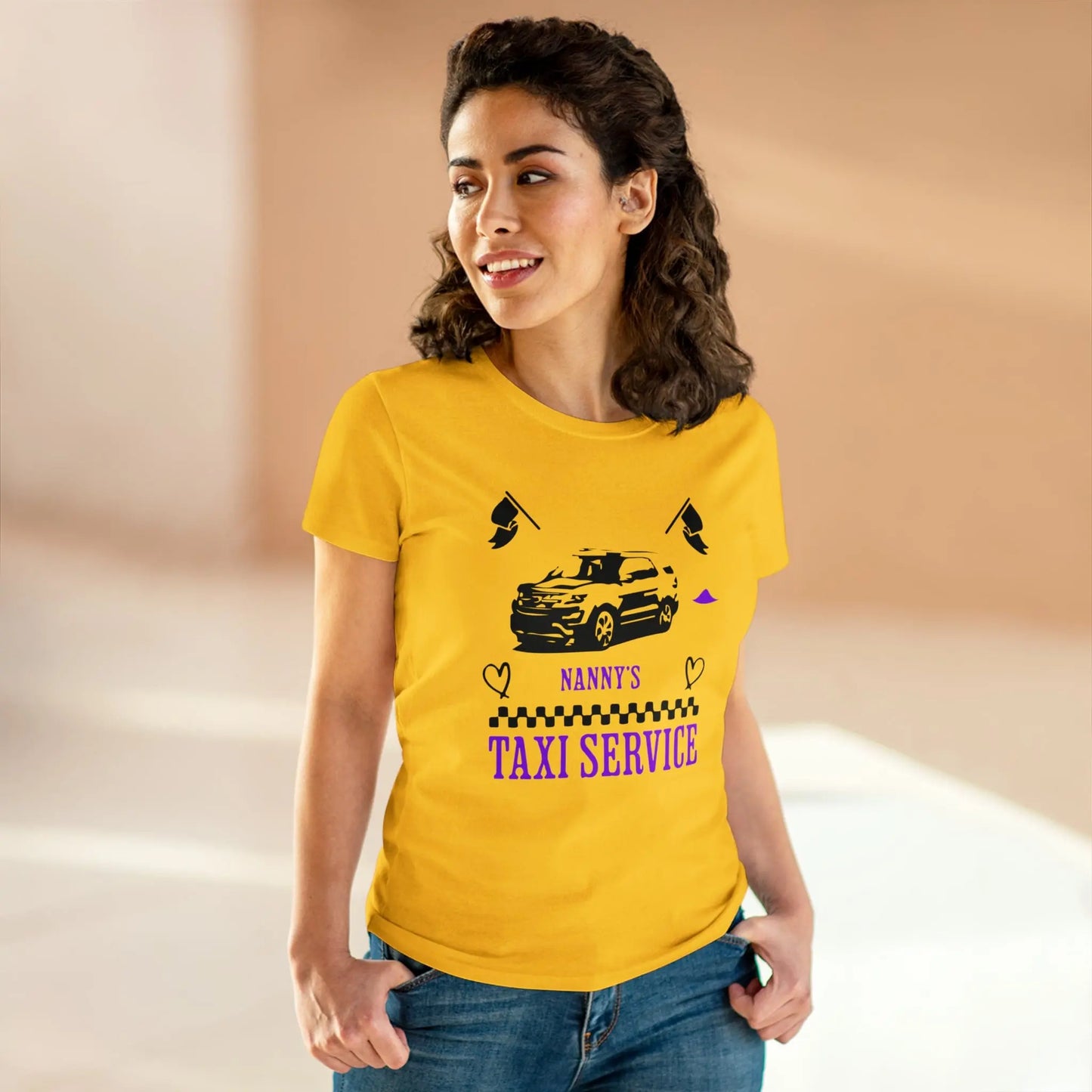 Nanny's Taxi Service Women's Midweight Cotton Tee