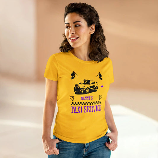 Nanny's Taxi Service Women's Midweight Cotton Tee