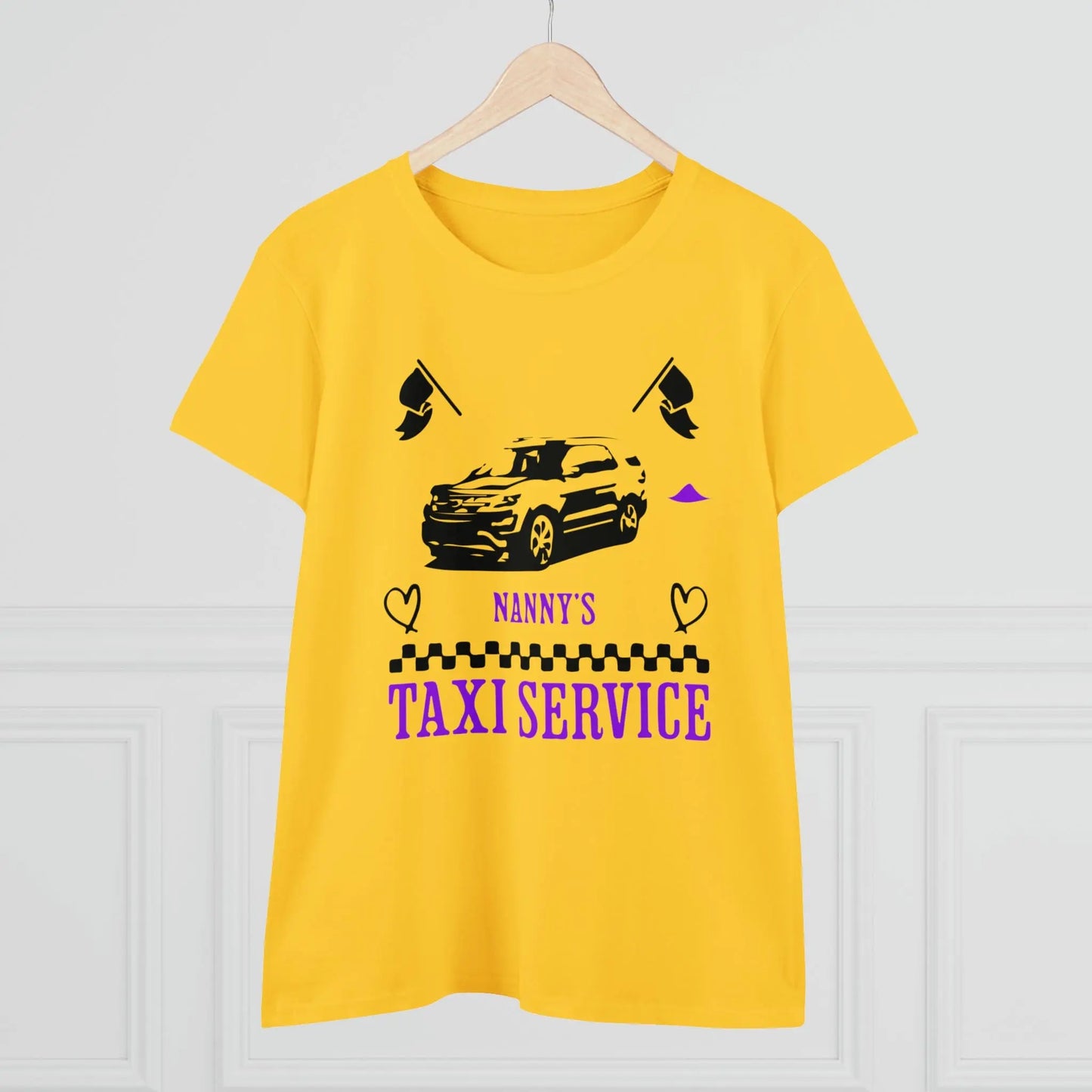 Nanny's Taxi Service Women's Midweight Cotton Tee