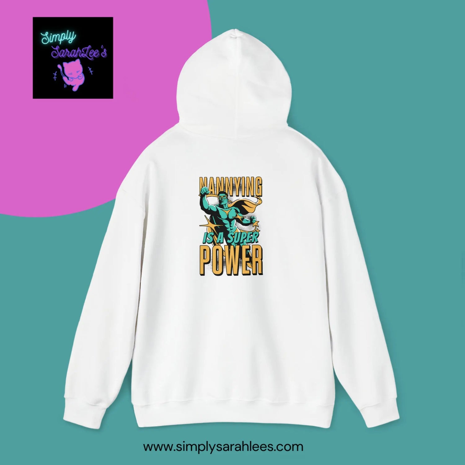 Nannying is a Super Power - Male Nanny- Unisex Heavy Blend Hoodie Printify