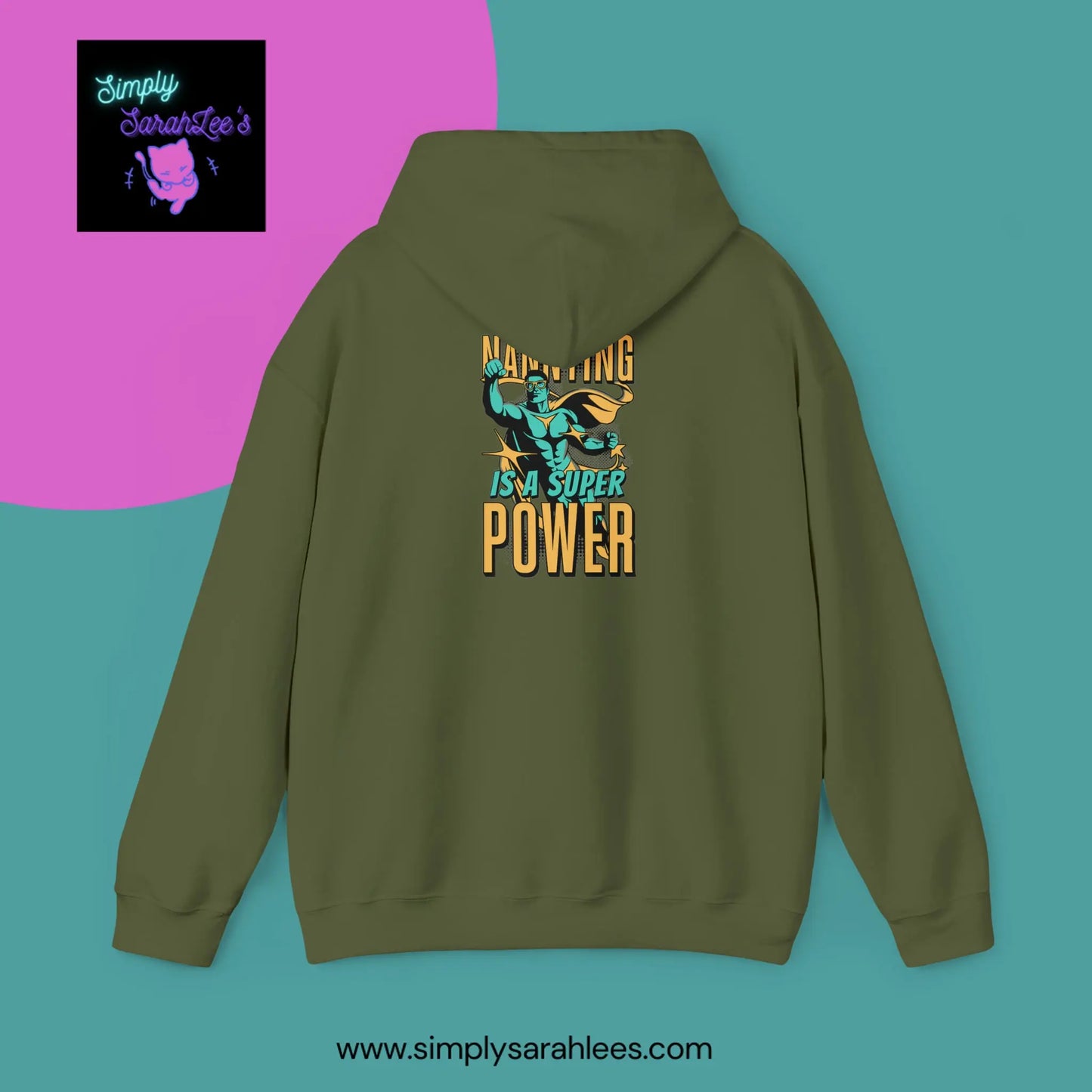 Nannying is a Super Power - Male Nanny- Unisex Heavy Blend Hoodie Printify