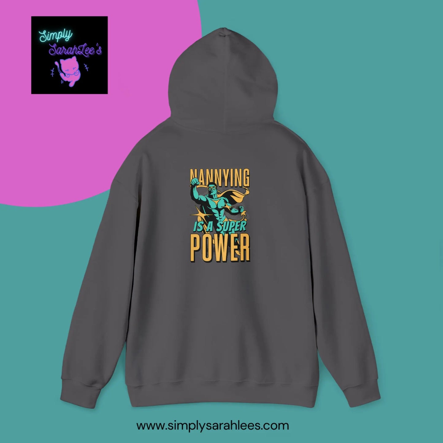 Nannying is a Super Power - Male Nanny- Unisex Heavy Blend Hoodie Printify