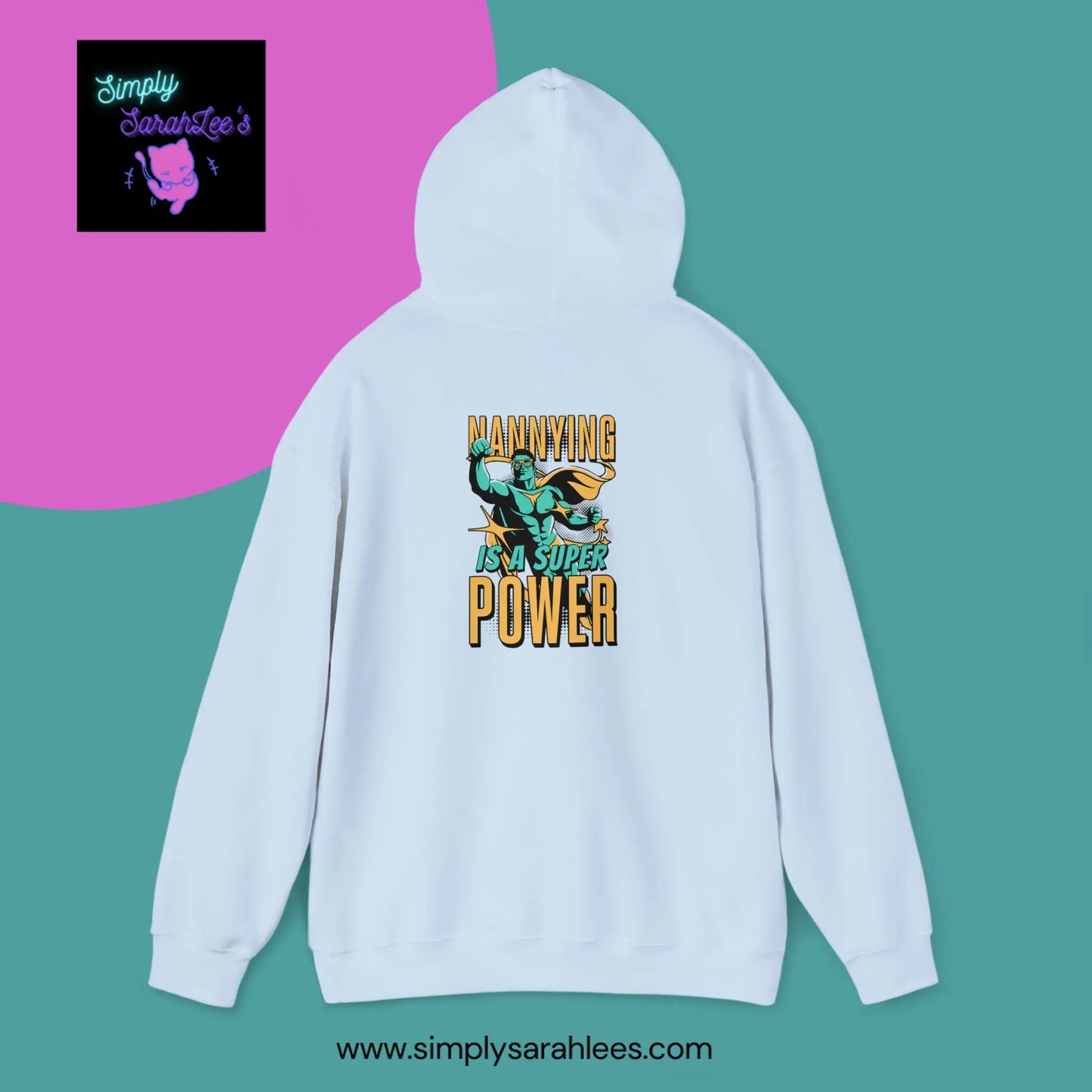 Nannying is a Super Power - Male Nanny- Unisex Heavy Blend Hoodie Printify