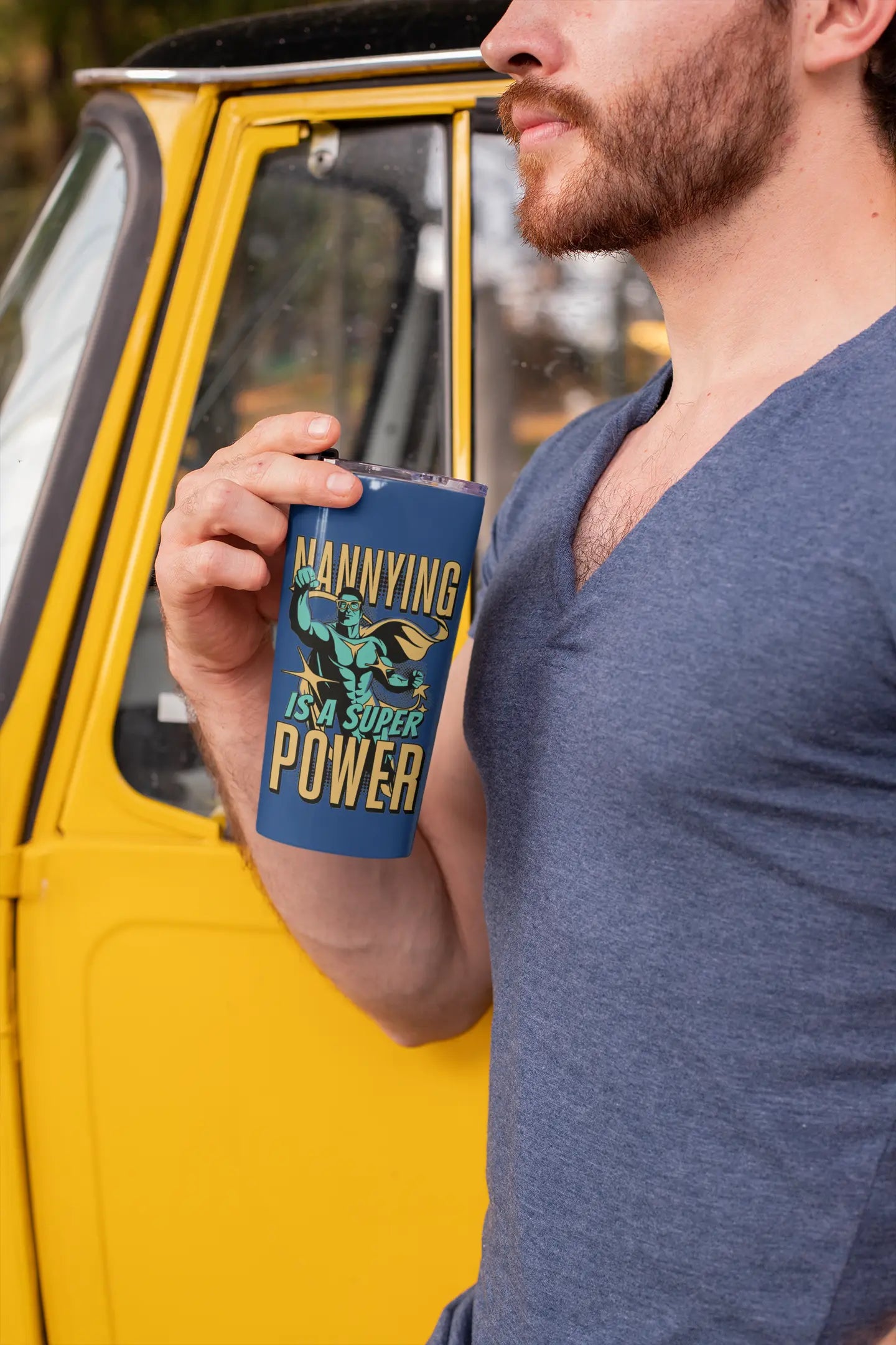 Nannying is a Super Power - Male - Tumbler 20oz Printify