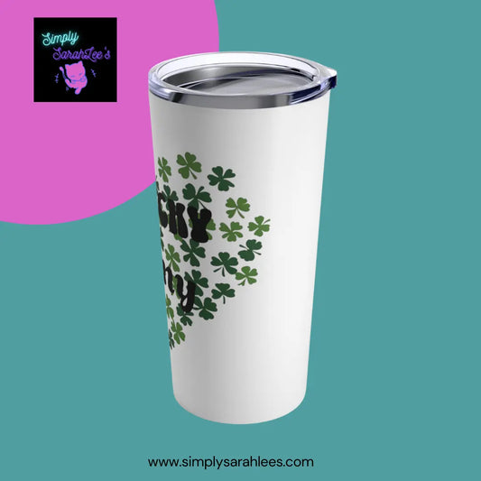 One Luck Nanny Shamrock Heart Tumbler 20oz Printify