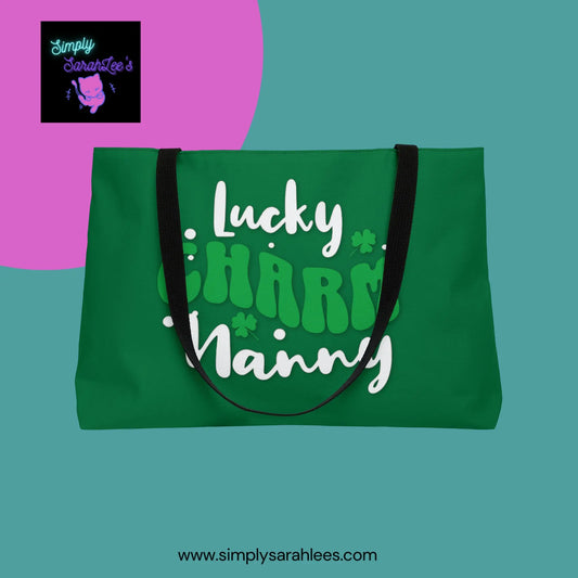 One Lucky Nanny Weekender Tote Bag Printify