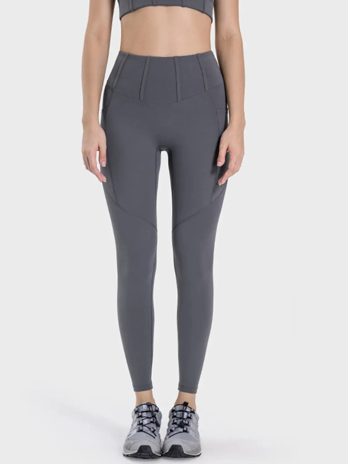 Pocketed High Waist Active Leggings Trendsi