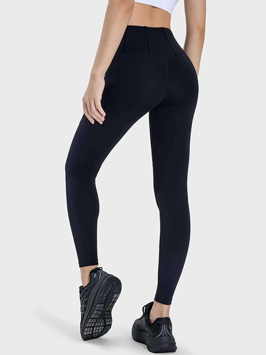 Pocketed High Waist Active Leggings Trendsi