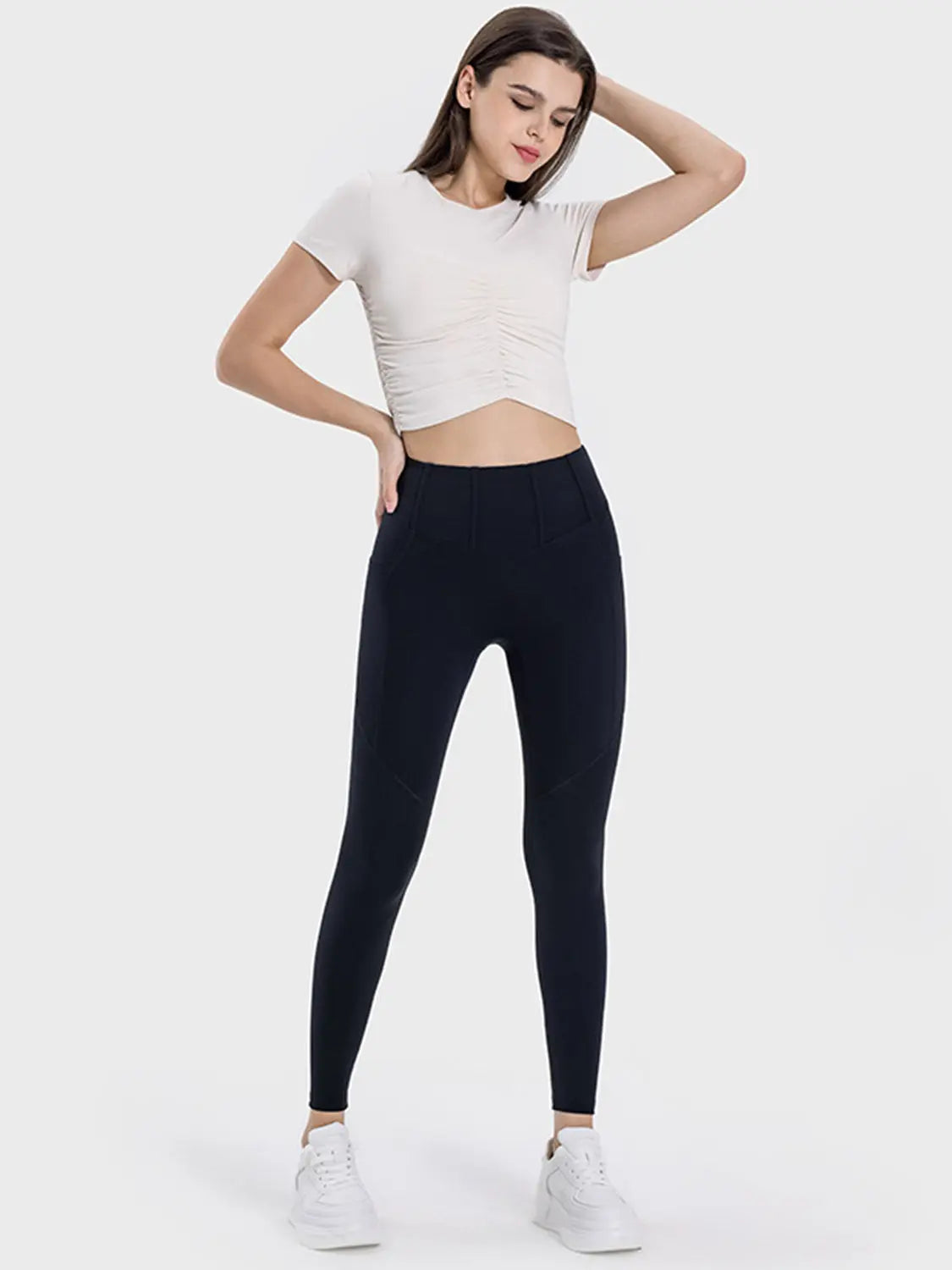 Pocketed High Waist Active Leggings Trendsi