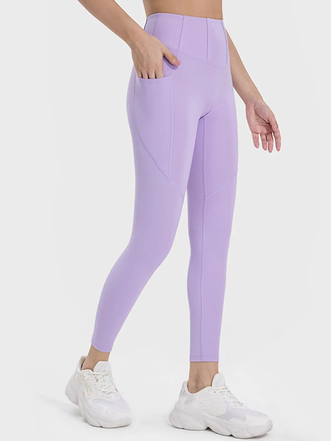 Pocketed High Waist Active Leggings Trendsi