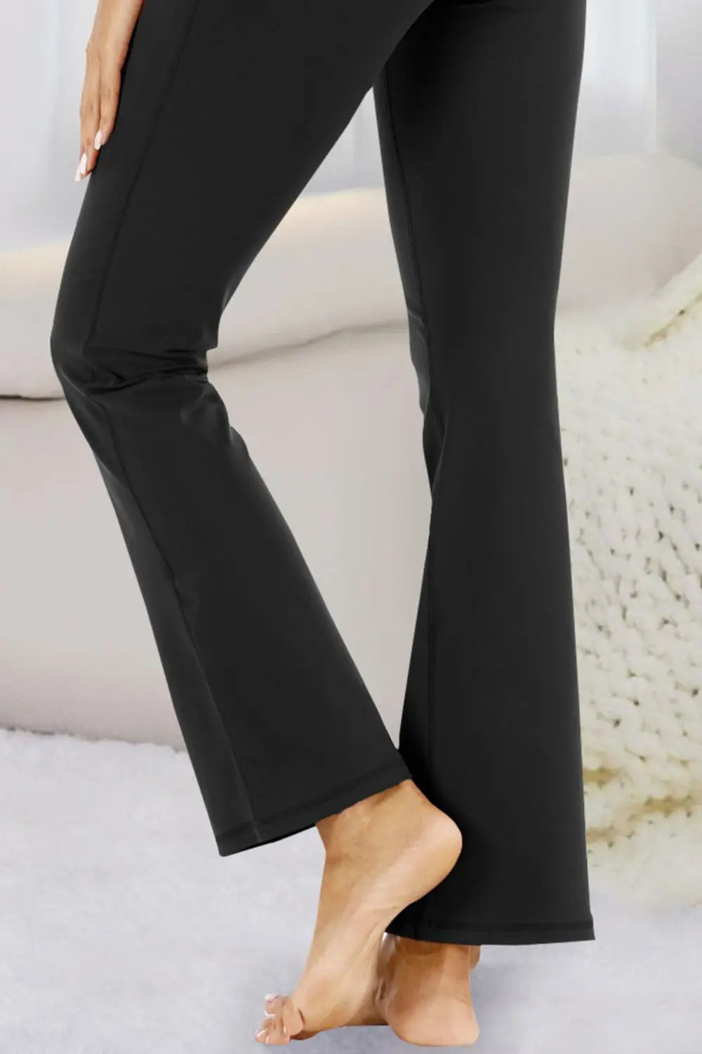 Pocketed High Waist Active Pants Trendsi