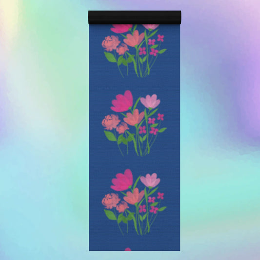 Pretty flowers Rubber Yoga Mat