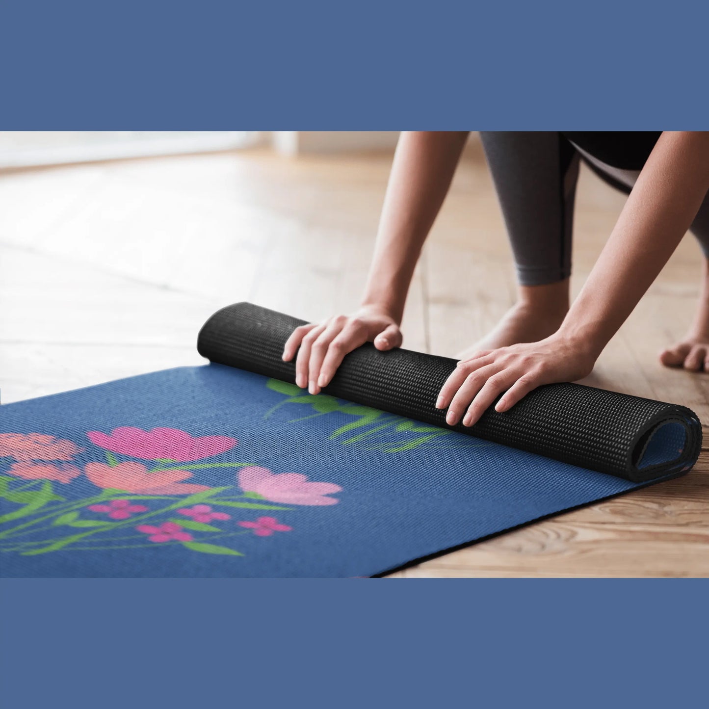 Pretty flowers Rubber Yoga Mat