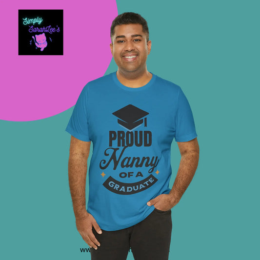 Proud Nanny of a Graduate Unisex Jersey Short Sleeve Tee Printify