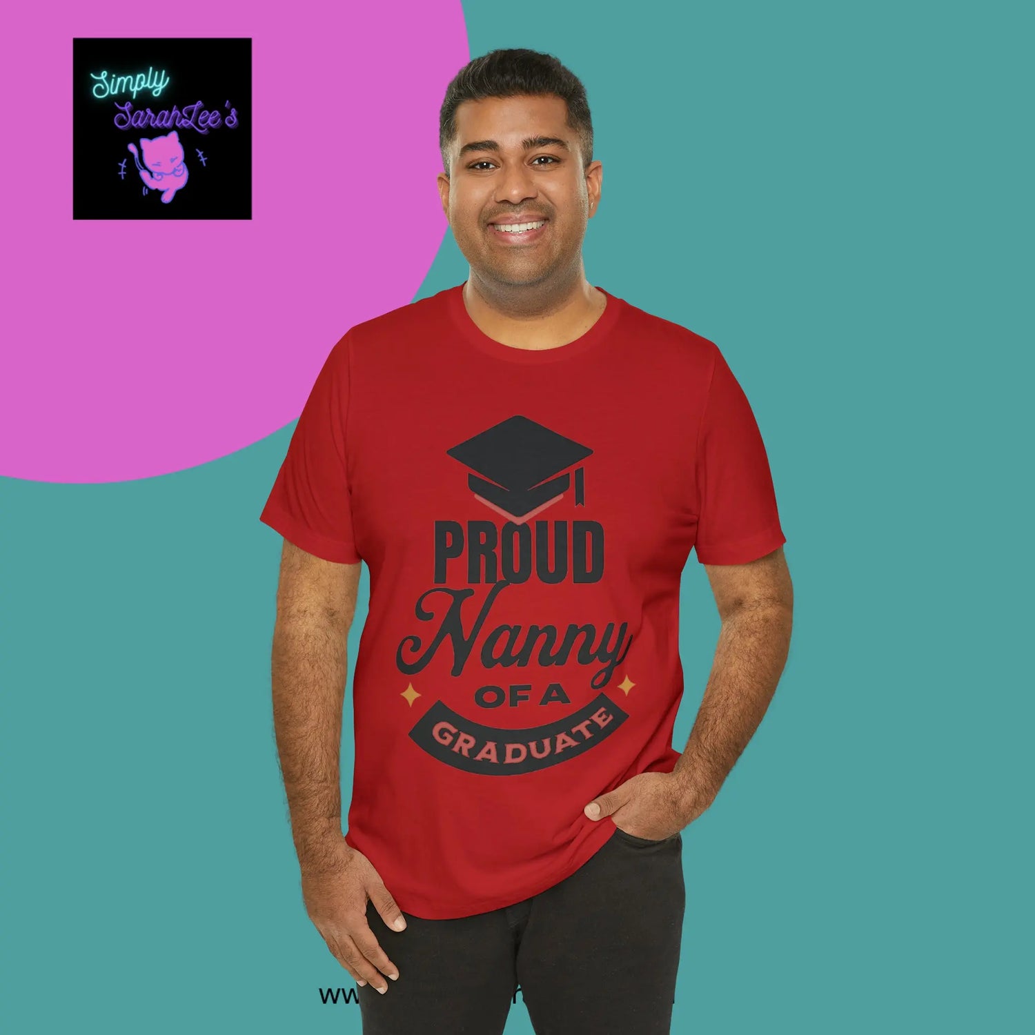 Proud Nanny of a Graduate Unisex Jersey Short Sleeve Tee Printify