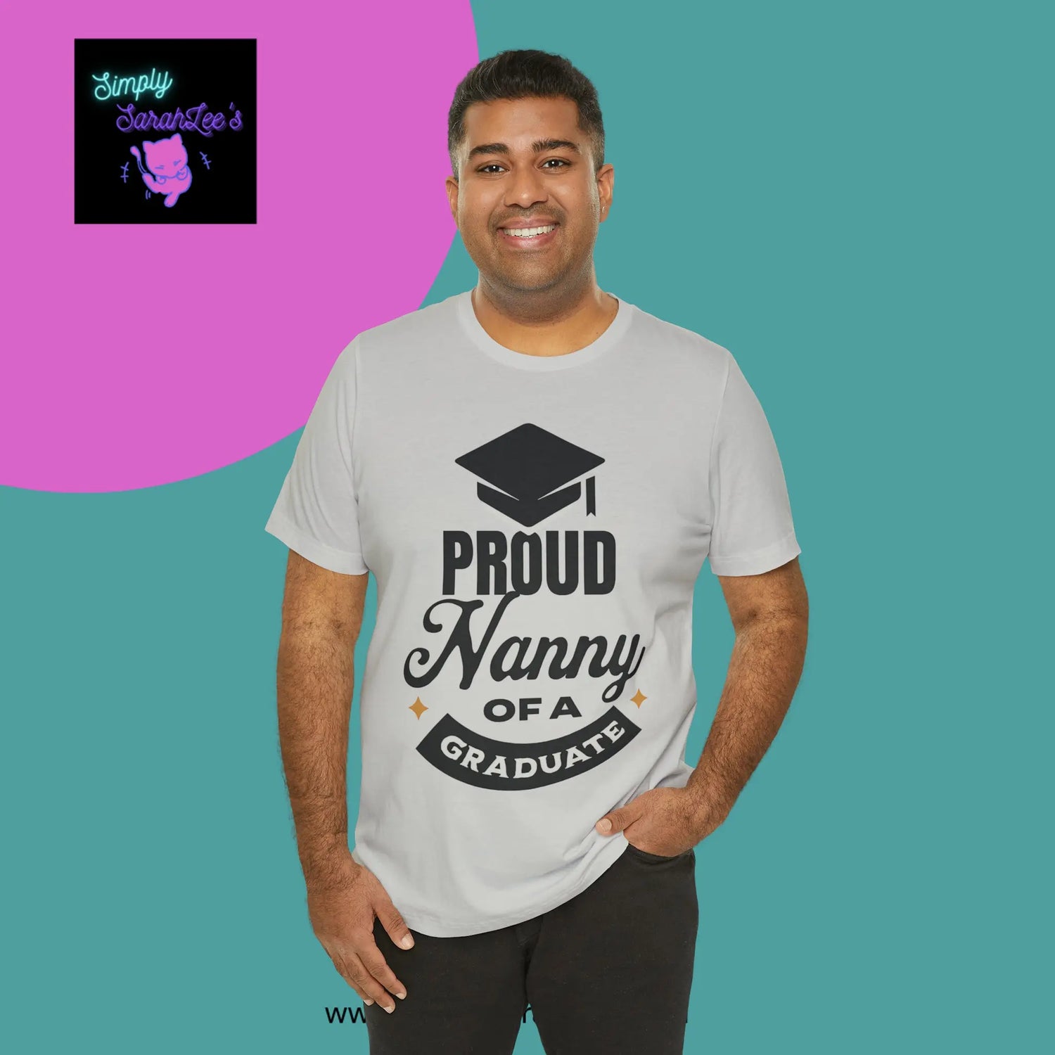 Proud Nanny of a Graduate Unisex Jersey Short Sleeve Tee Printify