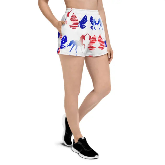 RWB Butterfly Unicorn Women’s Recycled Pocket Shorts