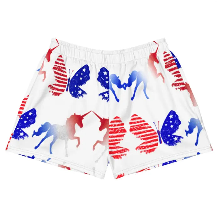 RWB Butterfly Unicorn Women’s Recycled Pocket Shorts