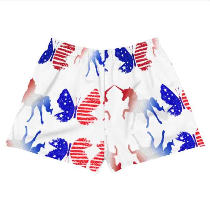 RWB Butterfly Unicorn Women’s Recycled Pocket Shorts