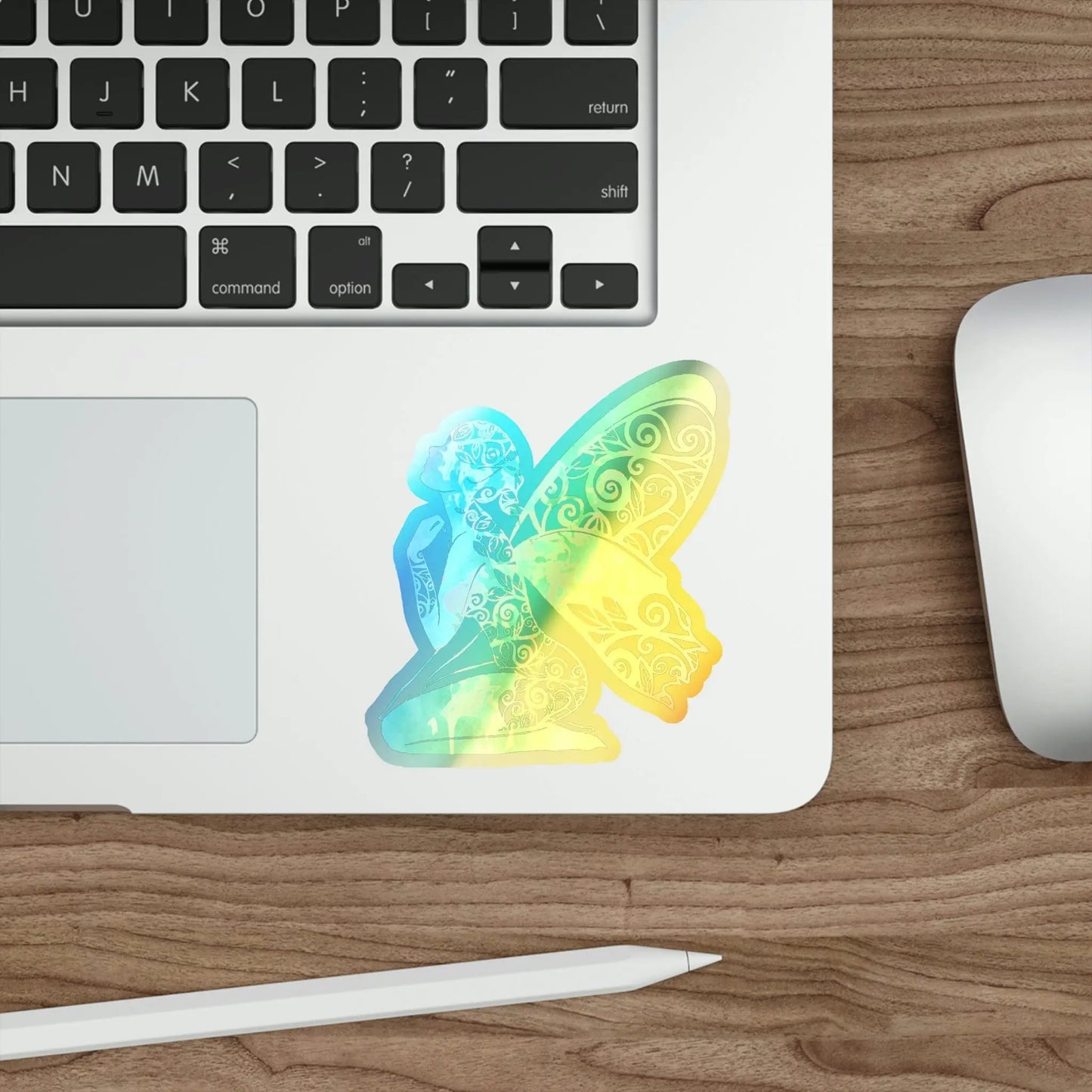 Rainbow Broken Fairy, Fae Holographic Die-cut Stickers