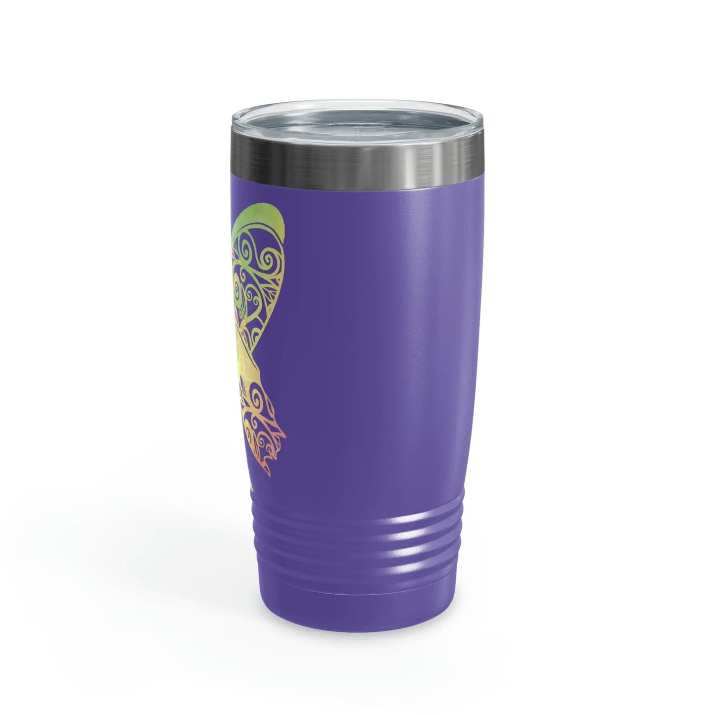 Rainbow Broken Fairy, Ringneck Tumbler with lid, 20oz