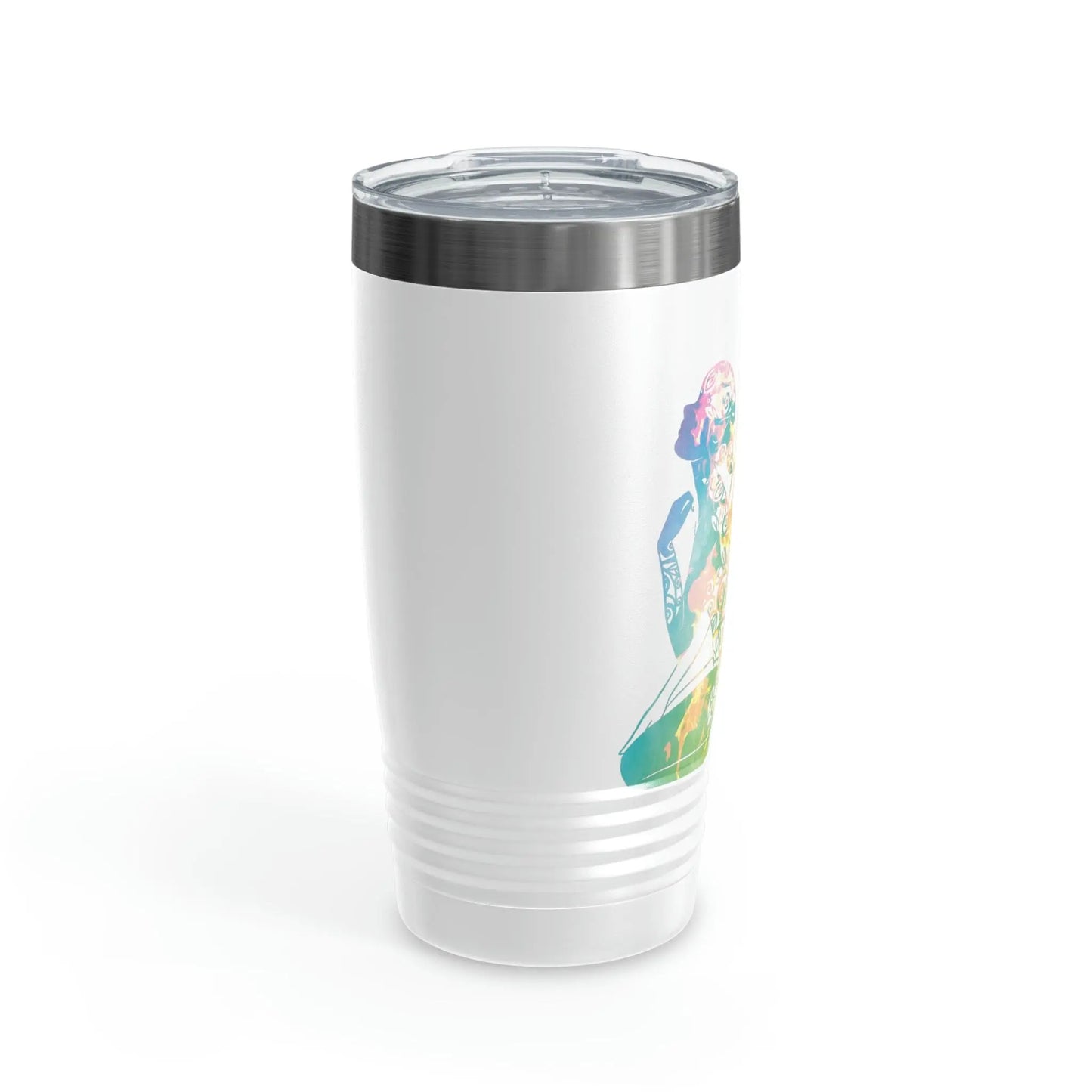 Rainbow Broken Fairy, Ringneck Tumbler with lid, 20oz