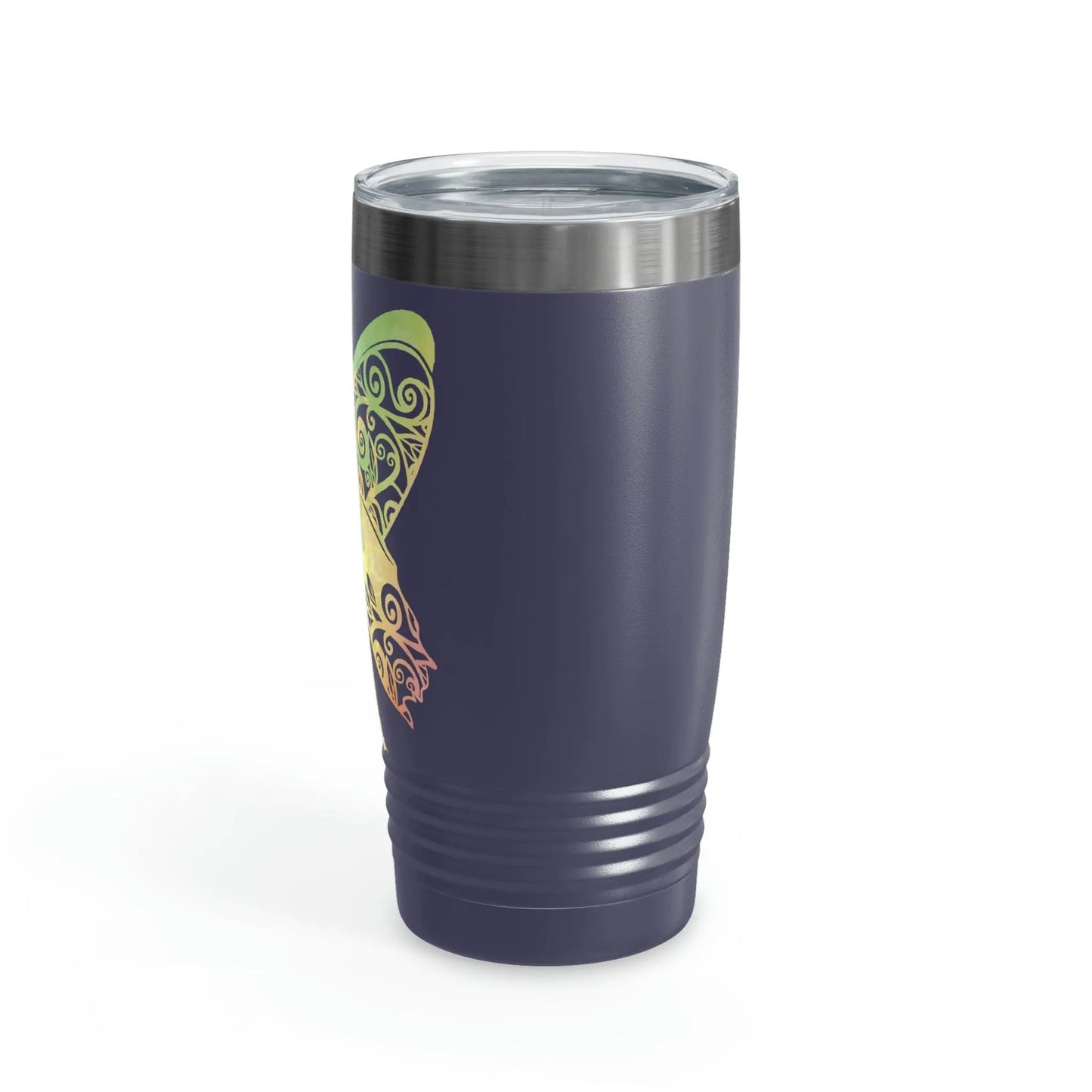 Rainbow Broken Fairy, Ringneck Tumbler with lid, 20oz