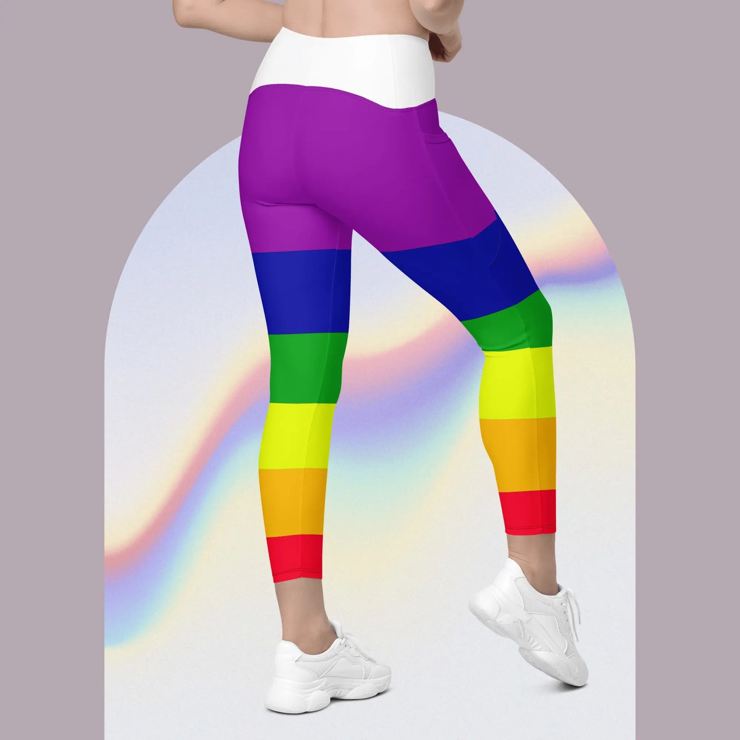 Rainbow pants with Pockets purple top