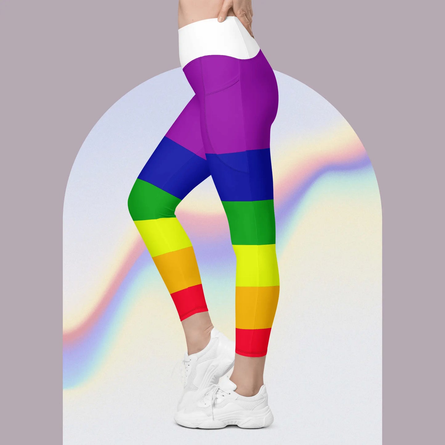 Rainbow pants with Pockets purple top