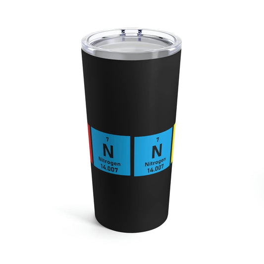 Scientific Periodic Table Elements Nanny Black Tumbler, 20oz 20oz