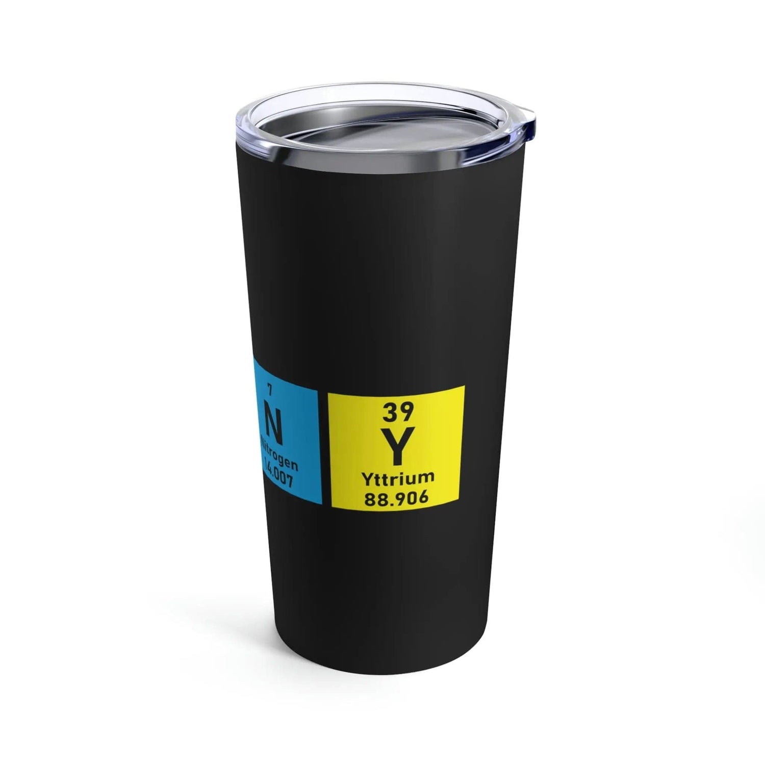 Scientific Periodic Table Elements Nanny Black Tumbler, 20oz