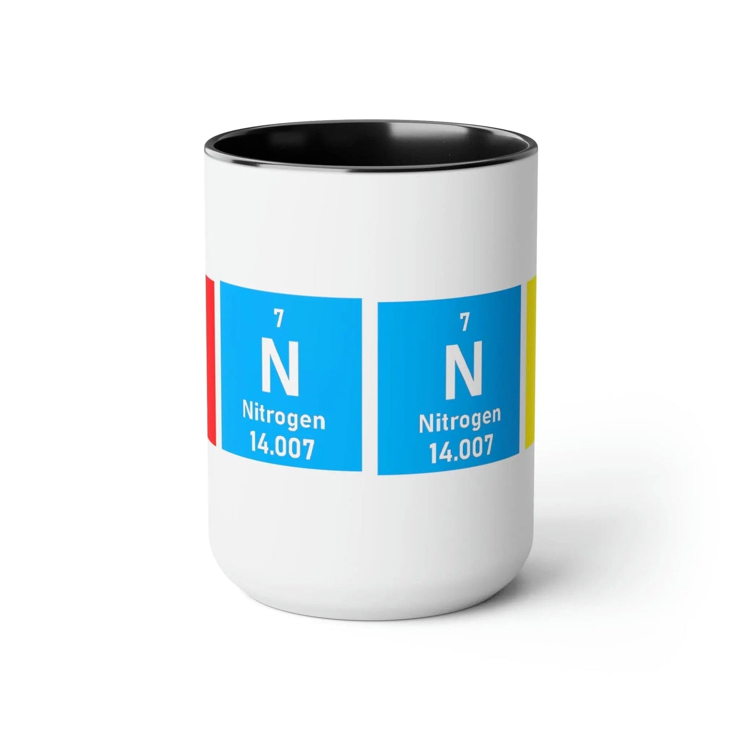 Scientific Periodic Table Elements Nanny Two-Tone Coffee Mugs, 15oz