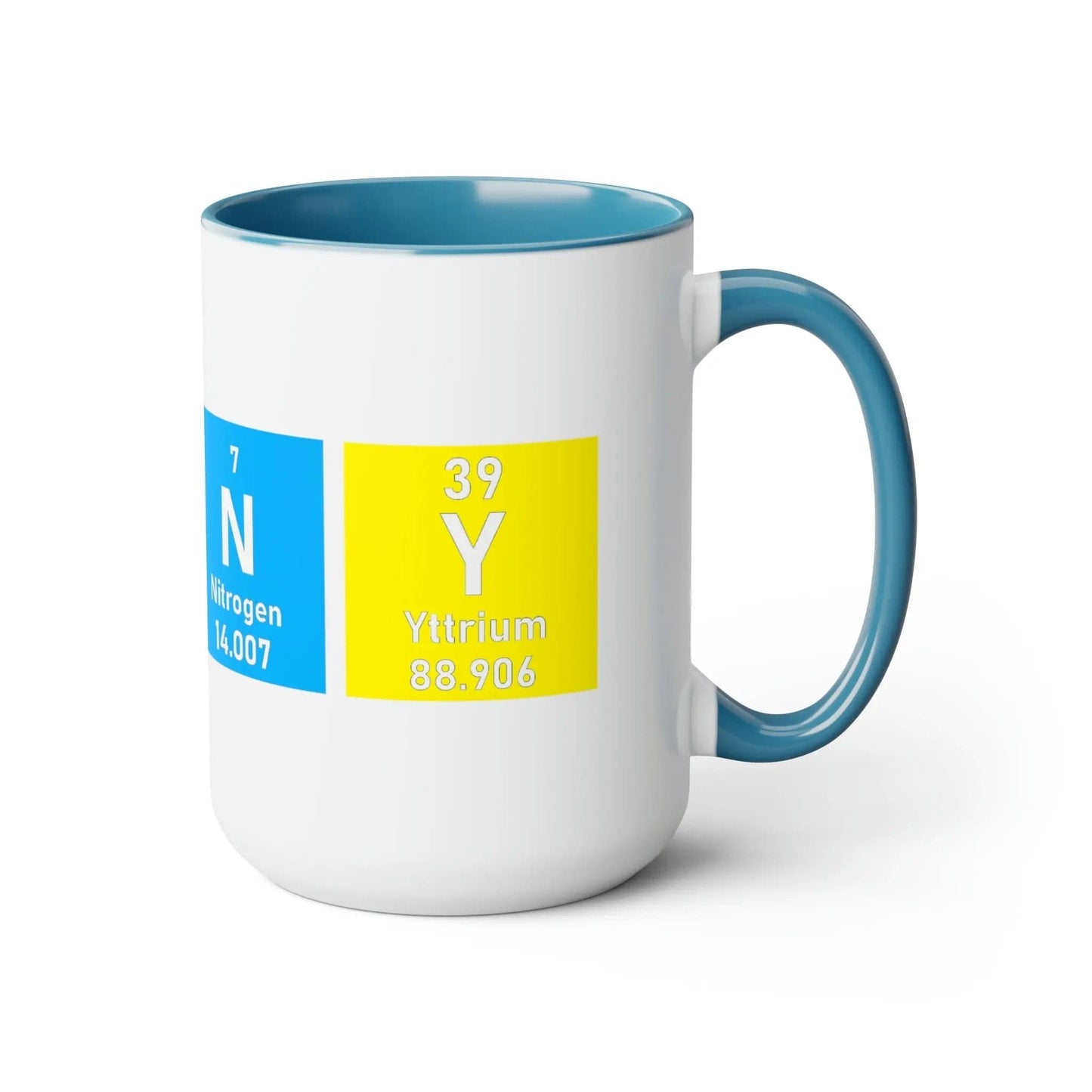 Scientific Periodic Table Elements Nanny Two-Tone Coffee Mugs, 15oz