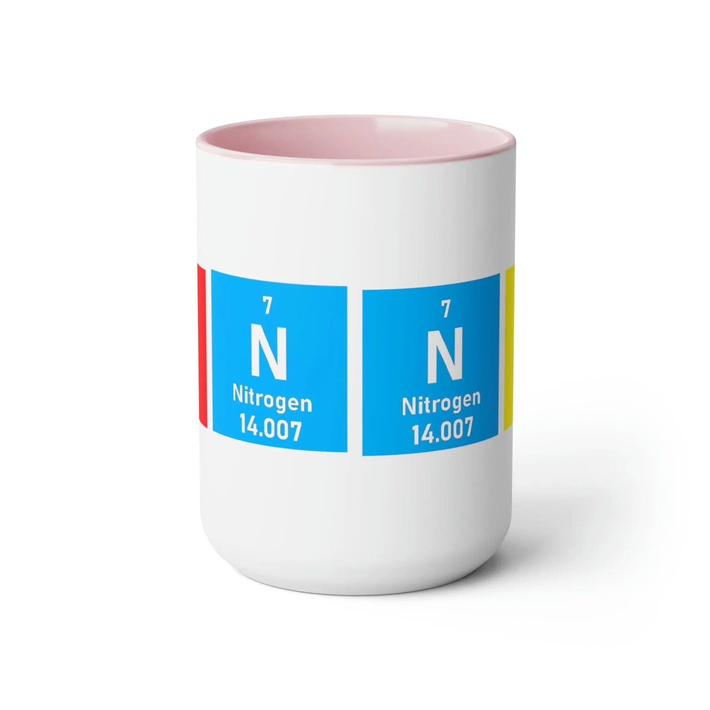 Scientific Periodic Table Elements Nanny Two-Tone Coffee Mugs, 15oz