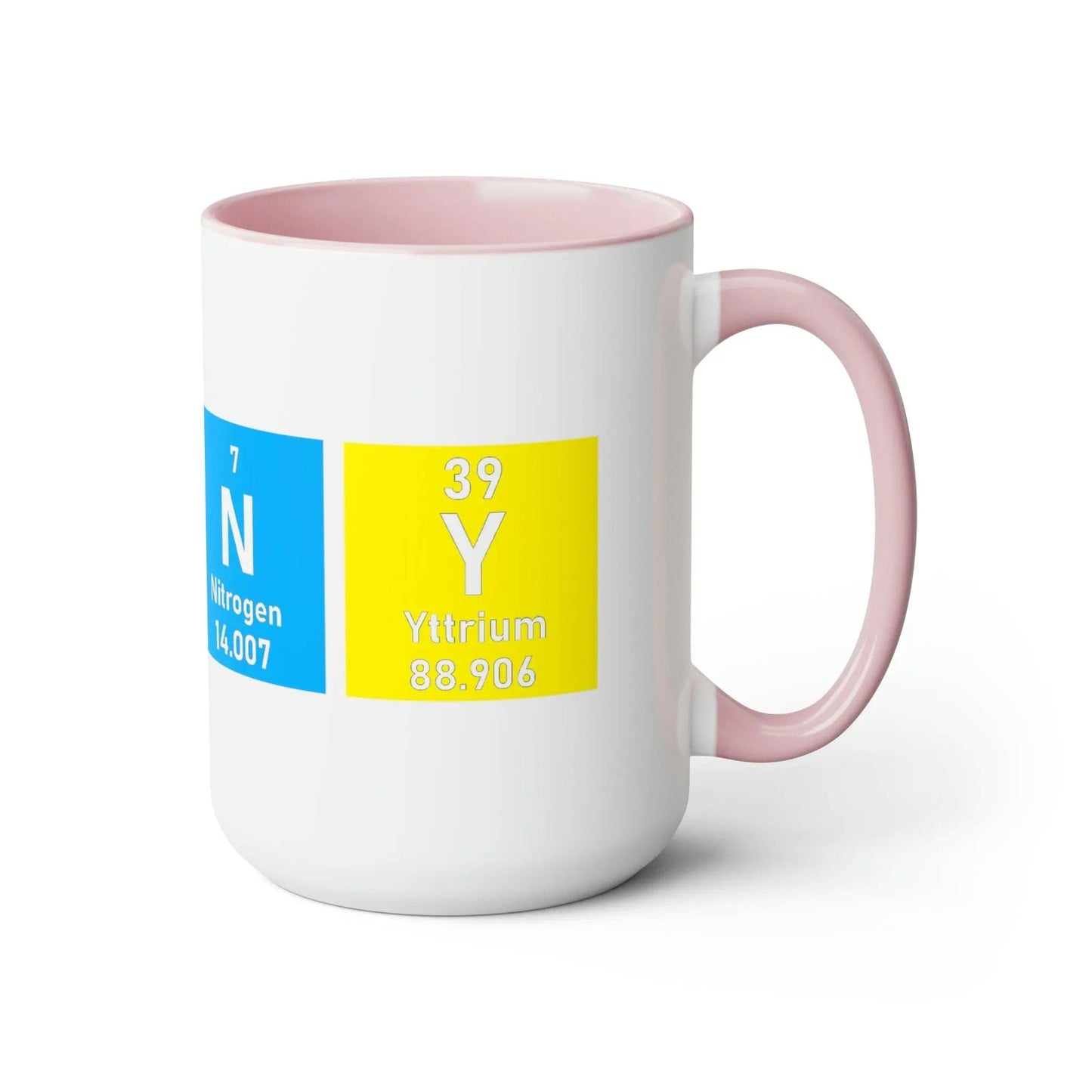 Scientific Periodic Table Elements Nanny Two-Tone Coffee Mugs, 15oz