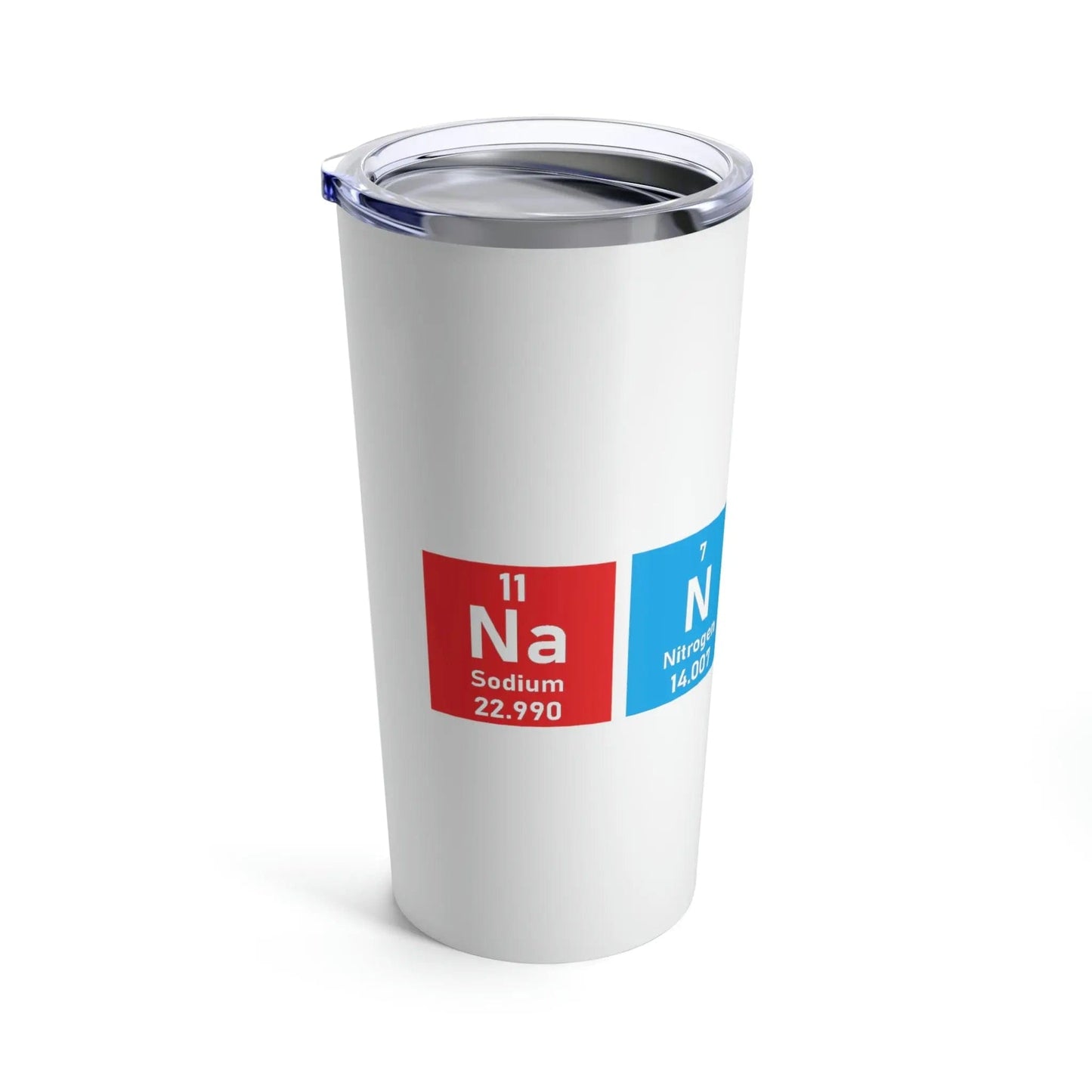 Scientific Periodic Table Elements Nanny White Tumbler, 20oz