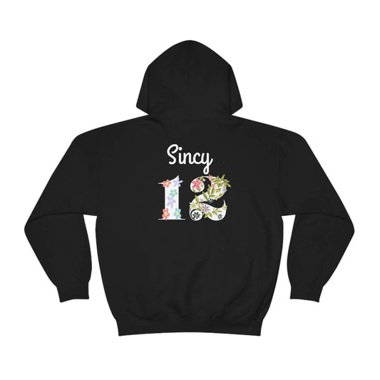 Sincy 12 Unisex Heavy Blend Hooded Sweatshirt *Custom for Elysha Black