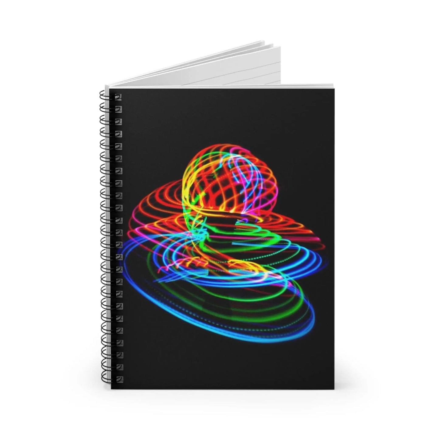 Spiral Hoop Rainbow (Self-portrait) Spiral Notebook - Ruled Line