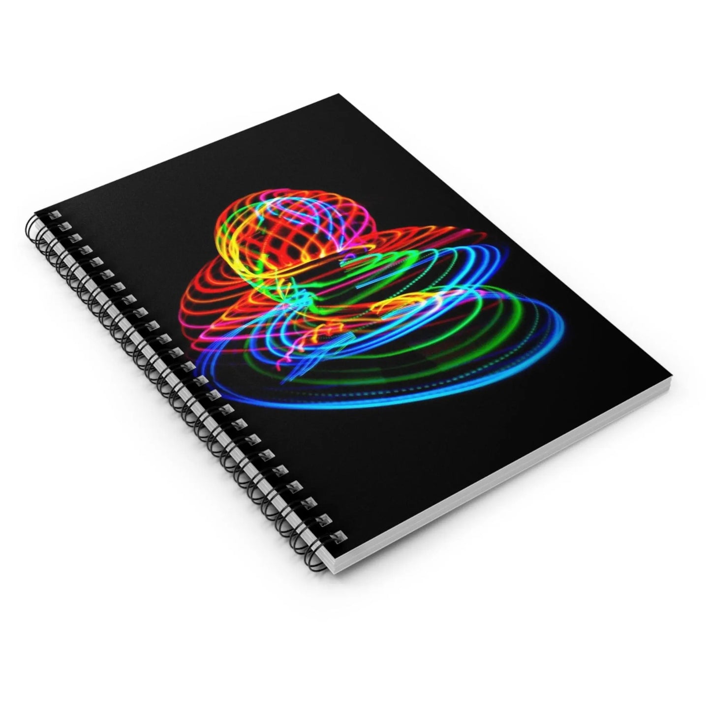 Spiral Hoop Rainbow (Self-portrait) Spiral Notebook - Ruled Line