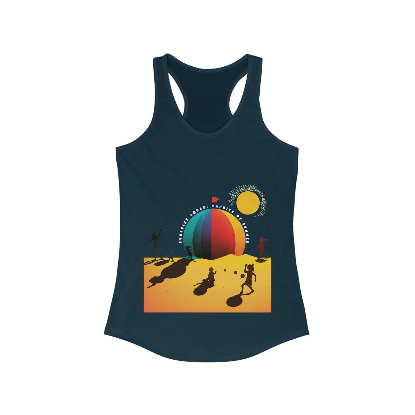 Sunshine Squad Nannies of Summer Women's Ideal Racerback Tank