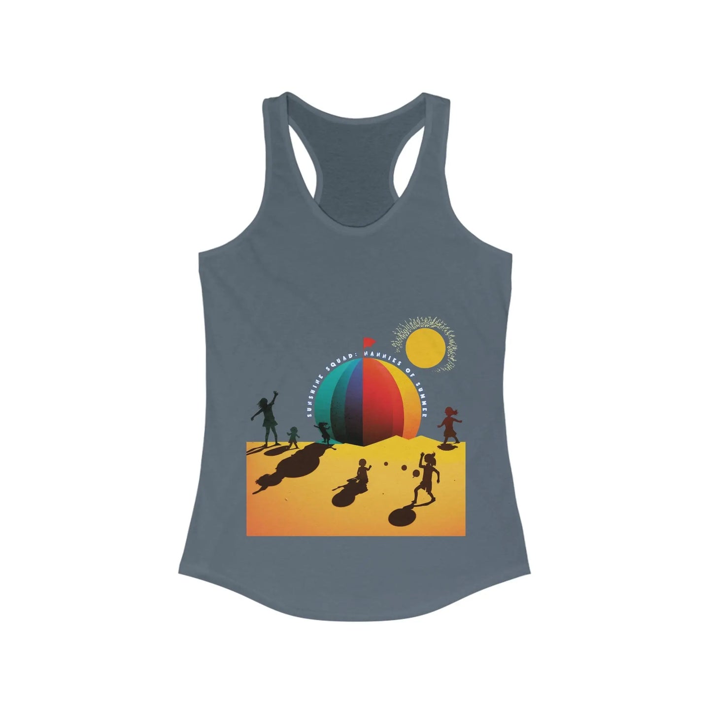 Sunshine Squad Nannies of Summer Women's Ideal Racerback Tank