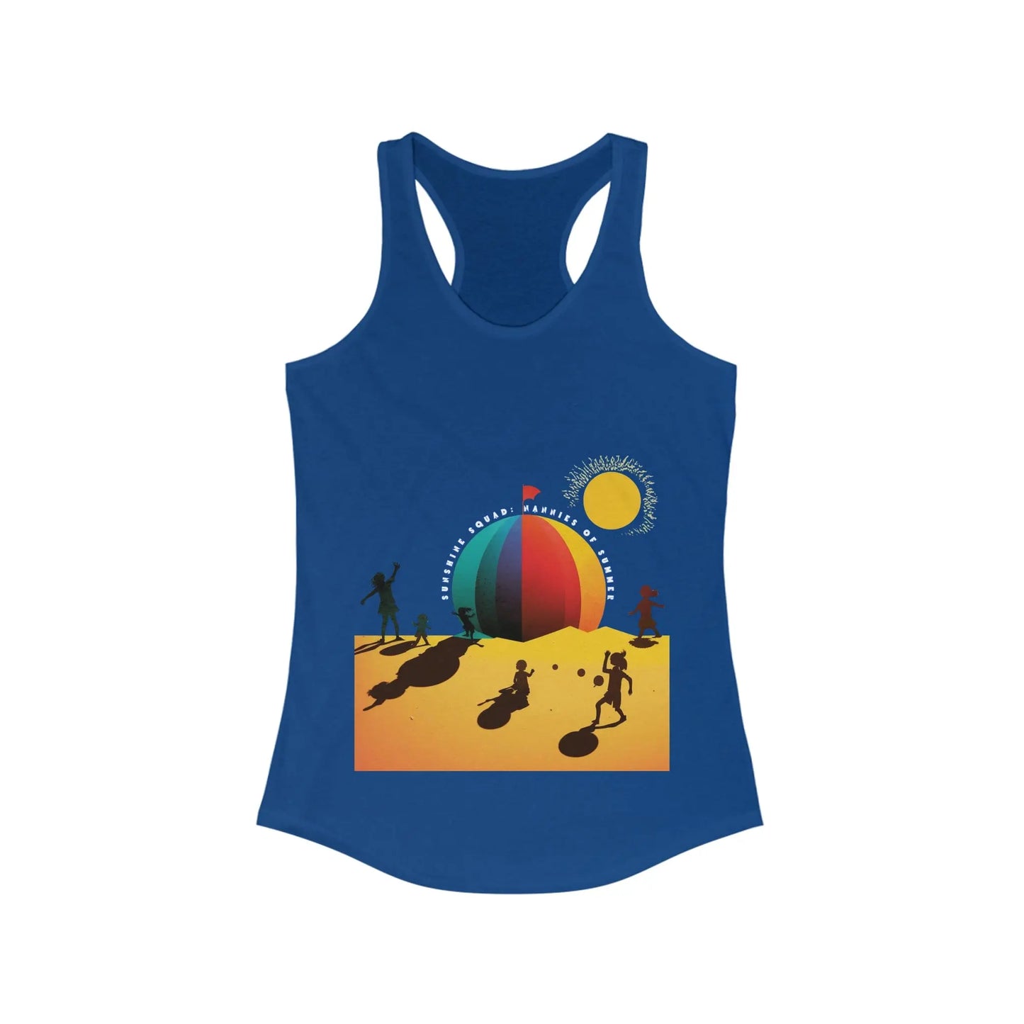 Sunshine Squad Nannies of Summer Women's Ideal Racerback Tank