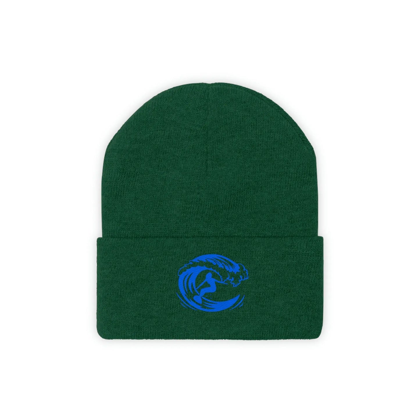 Surf's up Girl on a wave, Surf Lady Knit Beanie