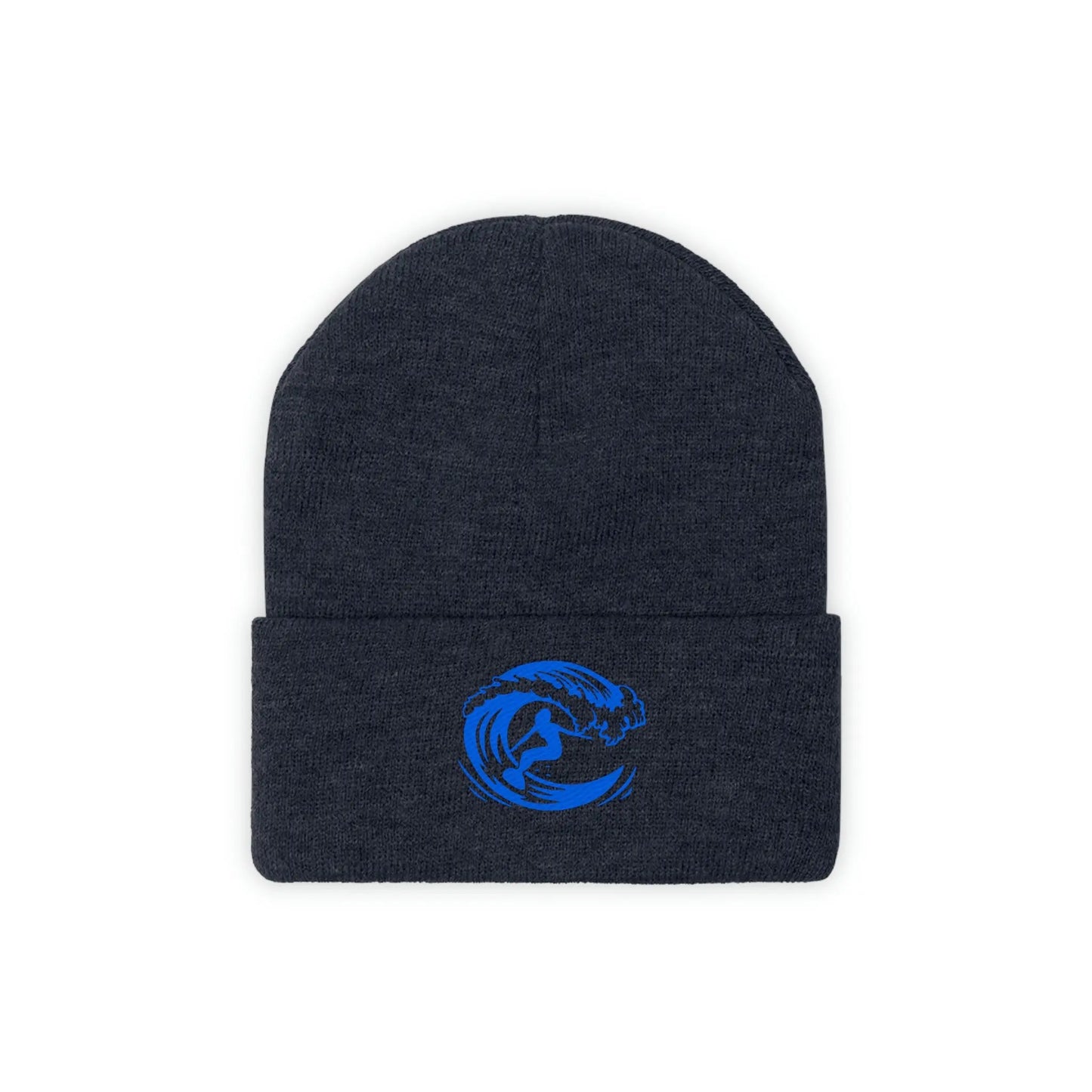 Surf's up Girl on a wave, Surf Lady Knit Beanie